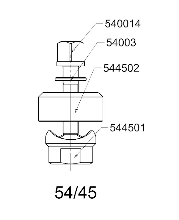 PERFORADOR REDONDO PARA CHAPA  FORZA  SERIE 54